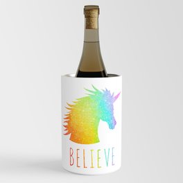 Believe  |  Rainbow Glitter Unicorn Wine Chiller