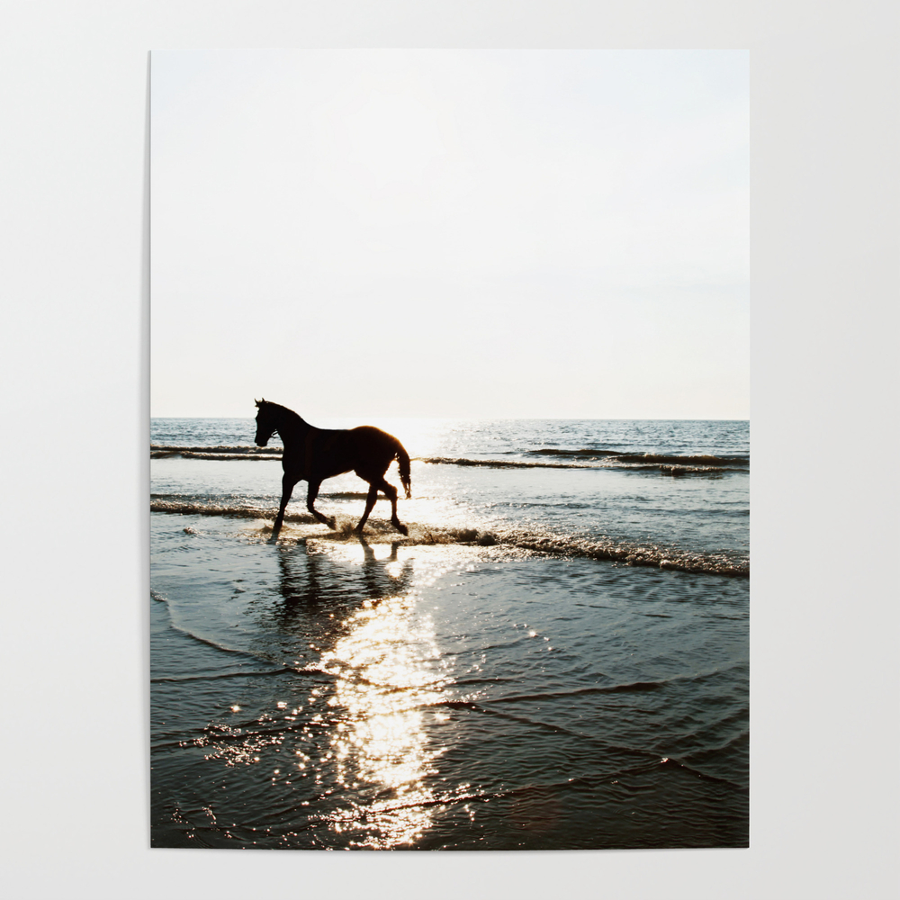 Running Horse Poster by finearts