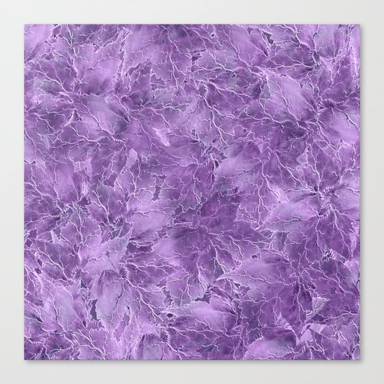Frozen Leaves 15 Canvas Print