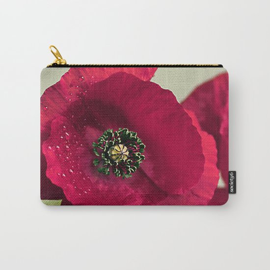 Poppies(velvet). Carry-All Pouch