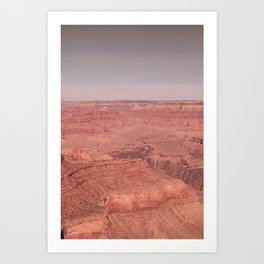 Orange Skyline, Mountain Landscape, Grand Canyon National Park, Photo Art Print Art Print