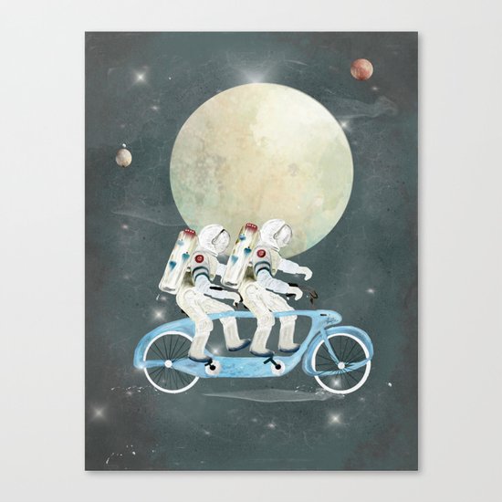 space tandem Canvas Print
