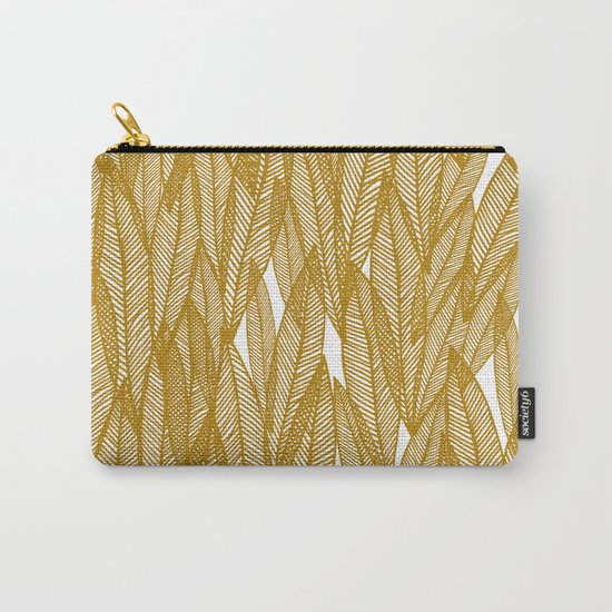 Golden Yellow Leaves Carry-All Pouch
