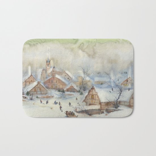 Christmas carols Bath Mat