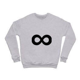 Infinity Symbol (Black & White) Crewneck Sweatshirt
