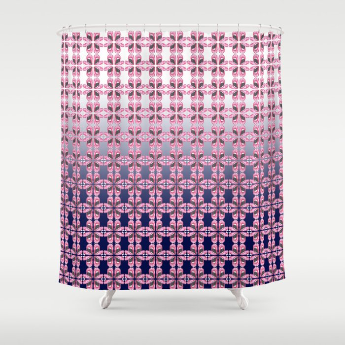 Pink Lips Gasp Shower Curtain