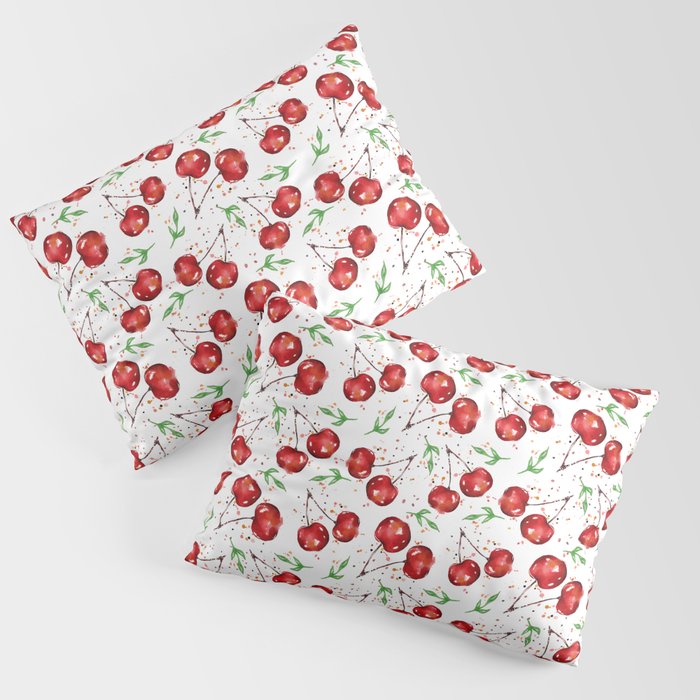 Cherry Splash Pillow Sham