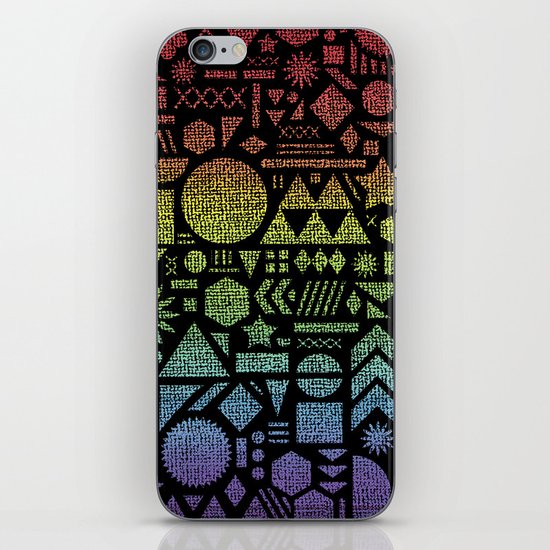 Modern Elements with Spectrum. iPhone & iPod Skin
