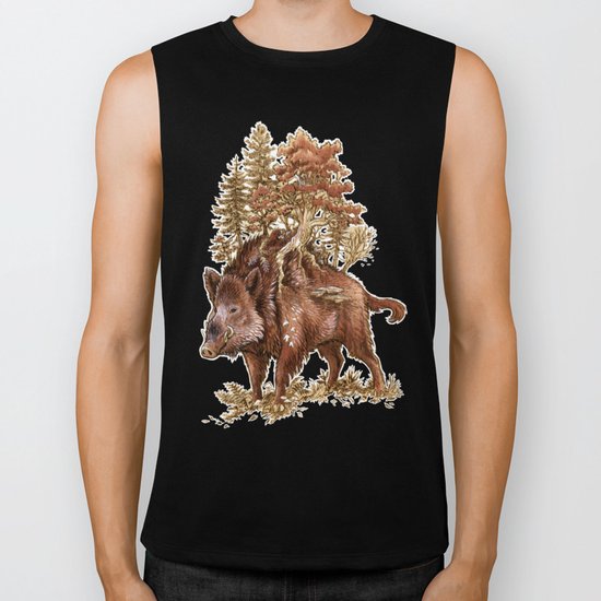 Boar of the Woods Biker Tank