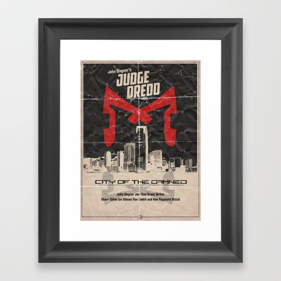 Dredd - City of the Damned Framed Art Print
