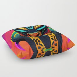 Mayan Panther Floor Pillow