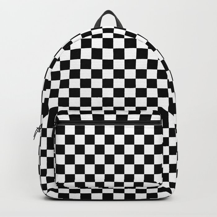 Vans realm black and white geo print backpack sales