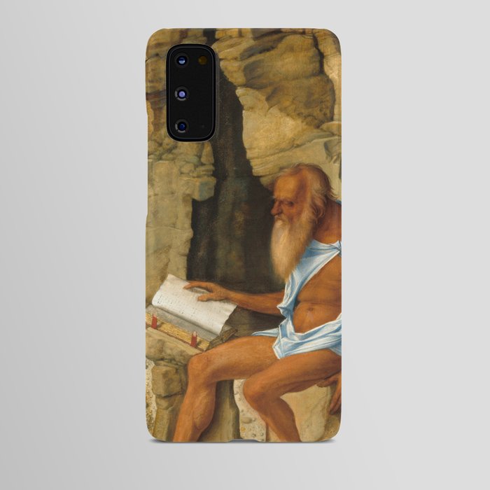 Saint Jerome Reading by Giovanni Bellini Android Case