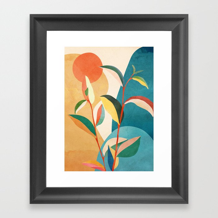 Colorful Branching Out 16 Framed Art Print