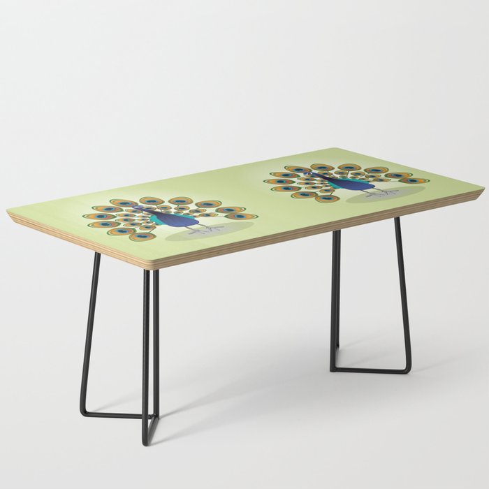 Peacock Coffee Table By Wizzies Society6