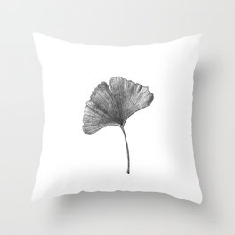 Ginko Leaf Throw Pillow