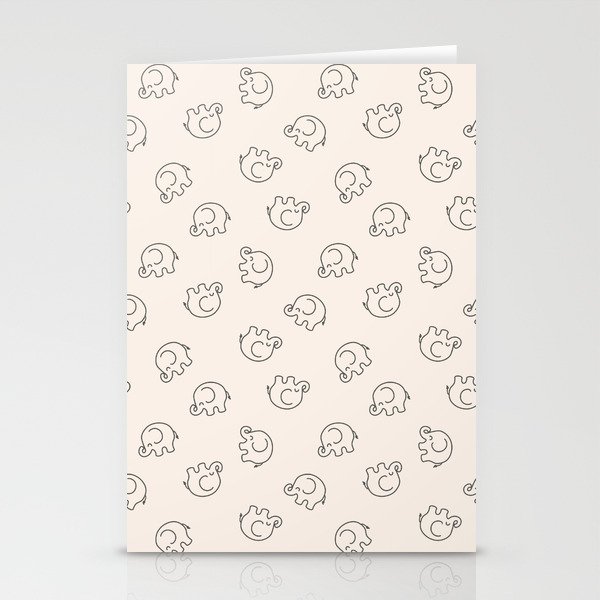 Baby elephant Stationery Cards