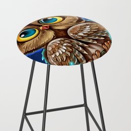 Owl Night Lovers Bar Stool