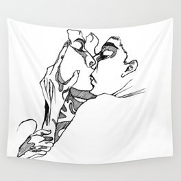 The Kiss Wall Tapestry