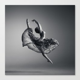 Ballerina jumping Canvas Print