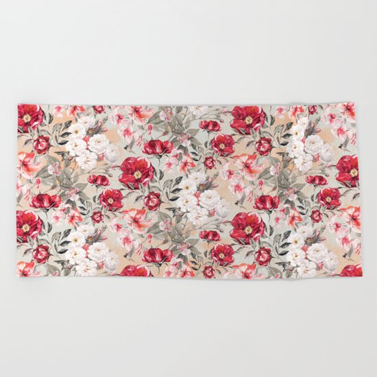 SUMMER GARDEN III Beach Towel