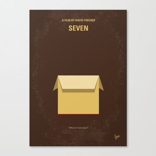 No233 My Seven minimal movie poster Canvas Print