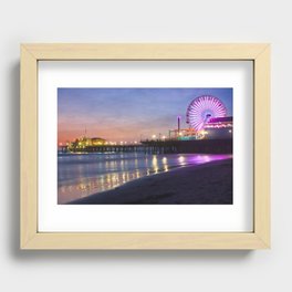 Santa Monica Pier Recessed Framed Print