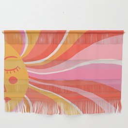 Sunshine Swirl – Pink & Peach Palette Wall Hanging