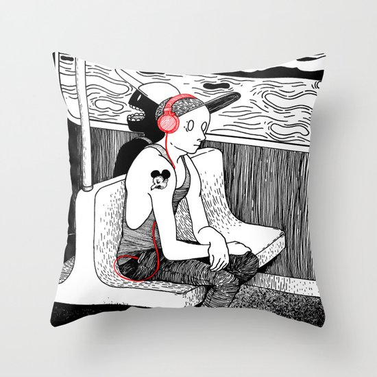 As The Lights Go By Throw Pillow