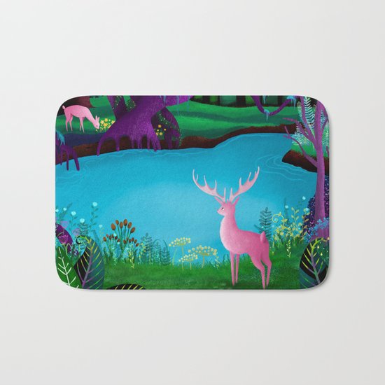 The Silent Deep Stream of Greendown Glenn Bath Mat