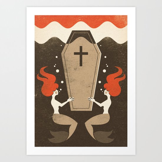 Flory Cantillon’s Funeral (Fairy and Folk Tales of the Irish Peasantry) Art Print