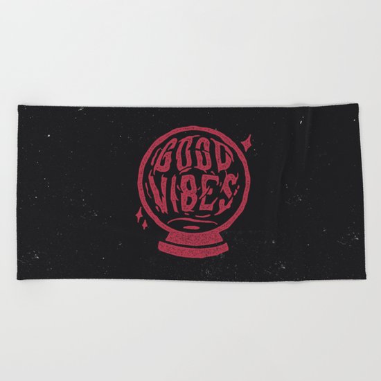 Crystal Ball Knows All Beach Towel