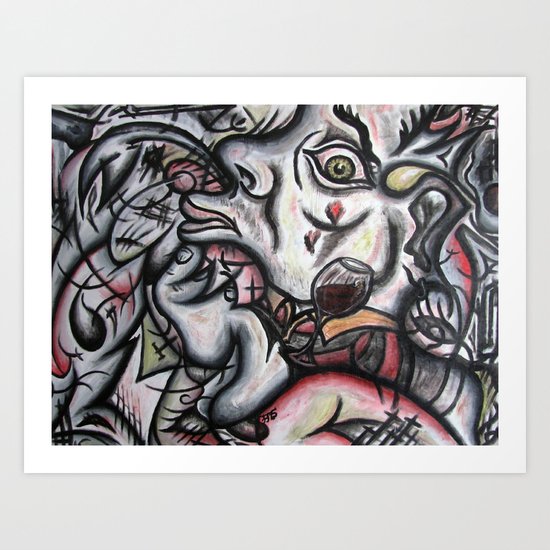 "Waking Up In an Alleyway In Hollywood" Art Print