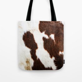 Cowhide Brown Spots Tote Bag