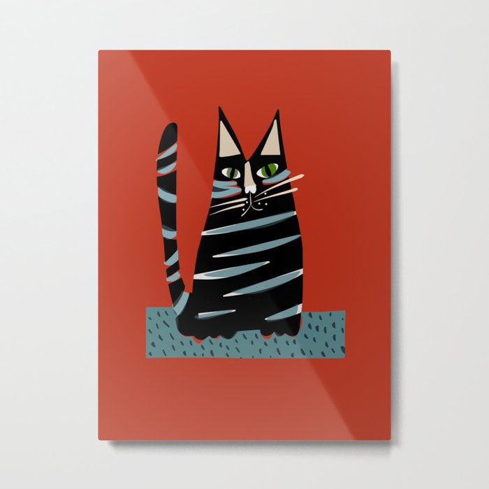 Tabby cat Metal Print