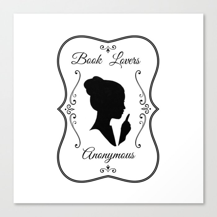 Book Lovers Anonymous  Canvas Print