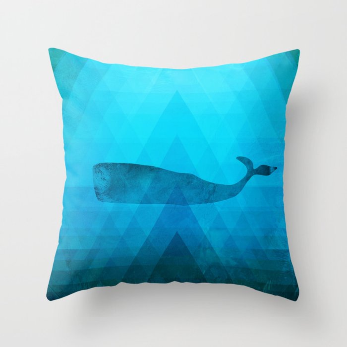 whale throw pillow
