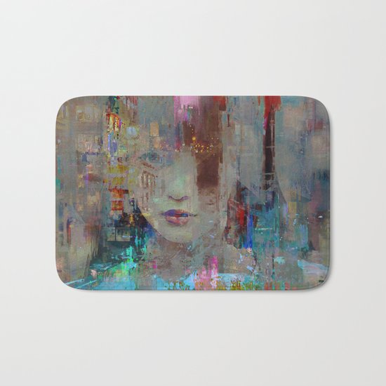 My First day in the city Bath Mat