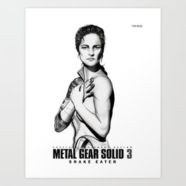 The Boss Metal Gear Solid 3 Art Print Art Print