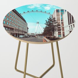 Great Britain Photography - The London Eye In Down Town London Side Table