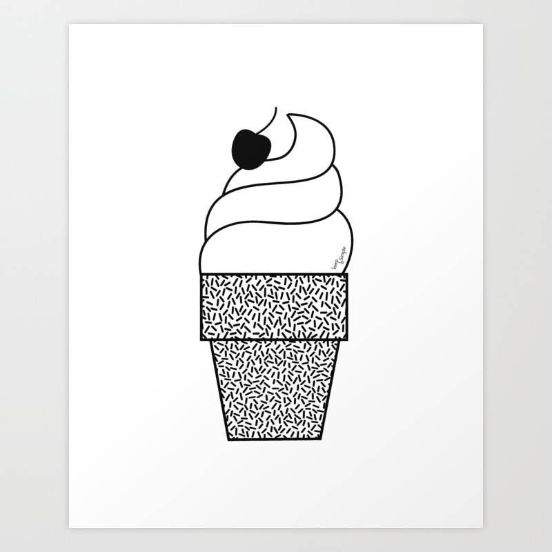 Glace Italienne Italian Ice Cream Art Print By Keepitsimple Society6 Glace Italienne Italian Ice Cream Art Print By Keepitsimple Society6