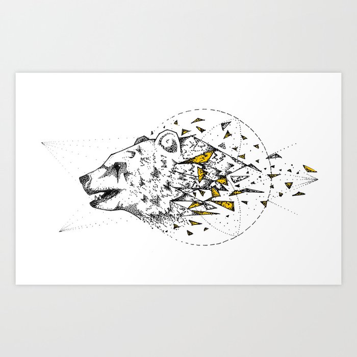 Bear Shatter Art Print