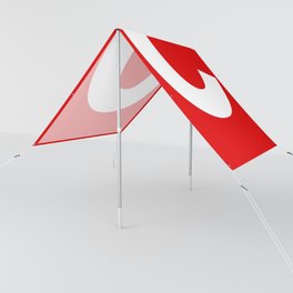 Letter C (White & Red) Sun Shade