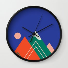 Graphic Mountain Wall Clock