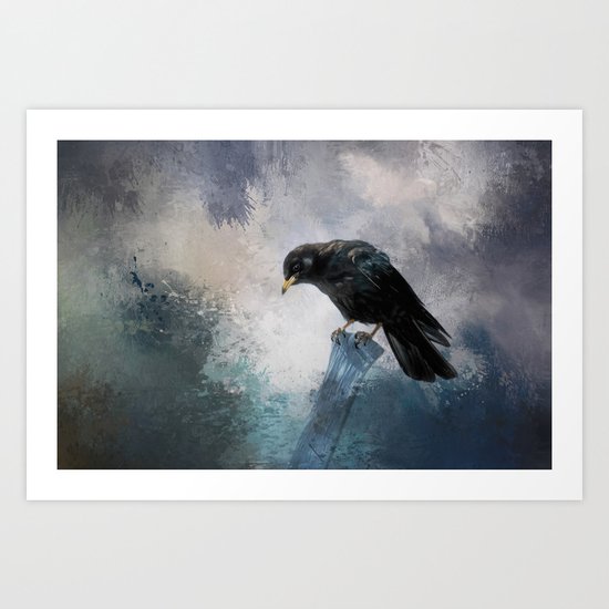 Black Crow Art Print