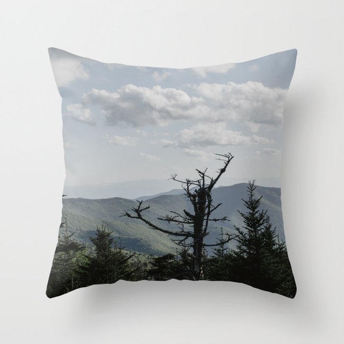clouds over the lake	 Throw Pillow