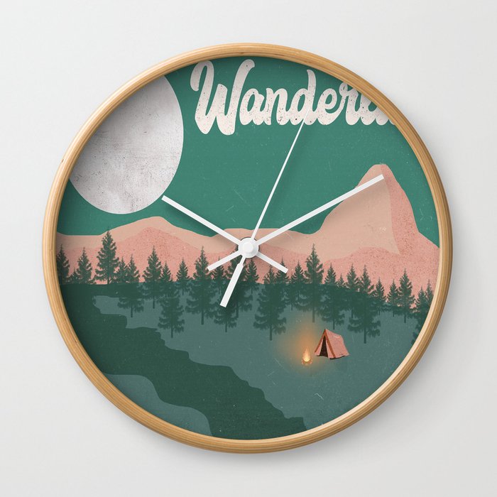 Wanderlust Wall Clock