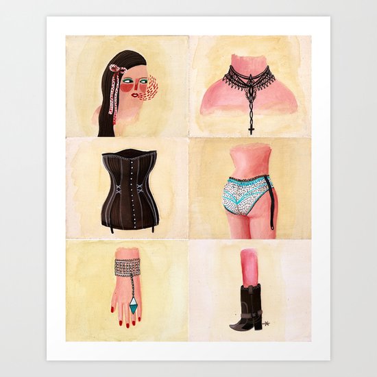 Body Parts Art Print