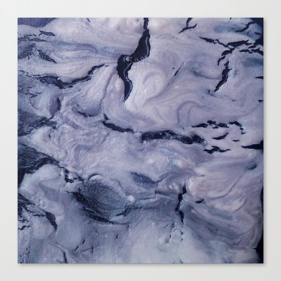 gray marble Canvas Print