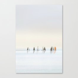 Sailboats at Sea Canvas Print